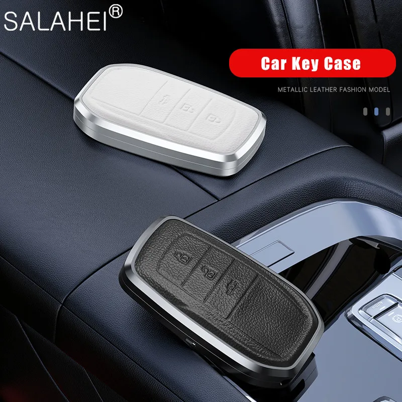Car Leather Key Case Aluminum Alloy Cover Protection For Toyota Hilux Fortuner Land Cruiser Camry Coralla Crown RAV4 Highland
Car Leather Key Case Aluminum Alloy Cover Protection For Toyota Hilux Fortuner Land Cruiser Camry Coralla Crown RAV4 Highland