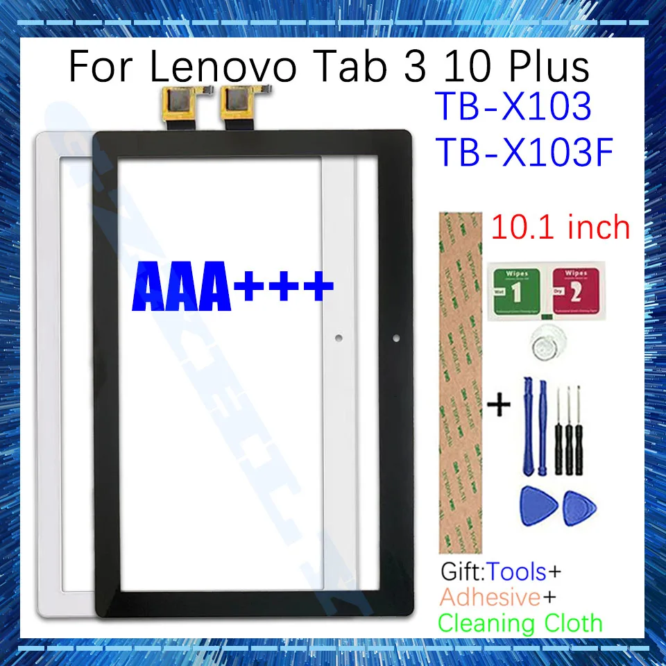 

New 10.1" For Lenovo Tab 3 10 Plus TB X103F X103 Touch Screen Glass Display LCD Outer Front Digitizer Glass Panel Replacement