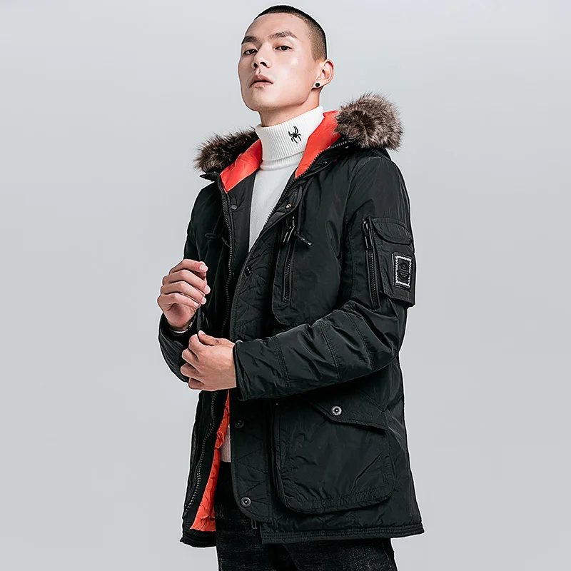 Men's Warm Parka Thicken Padded Jackets Mid-Long Windproof Winter Coats Detachable Faux-Fur Collar Casual Fashion Streetwear
Men's Warm Parka Thicken Padded Jackets Mid-Long Windproof Winter Coats Detachable Faux-Fur Collar Casual Fashion Streetwear