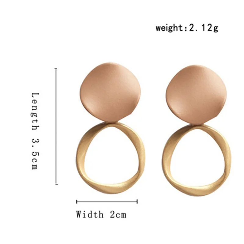 Pendientes colgantes de Metal para mujer, aretes de estilo Vintage, color marrn, mate, para otoo 2020
Pendientes colgantes de Metal para mujer, aretes de estilo Vintage, color marrn, mate, para otoo 2020