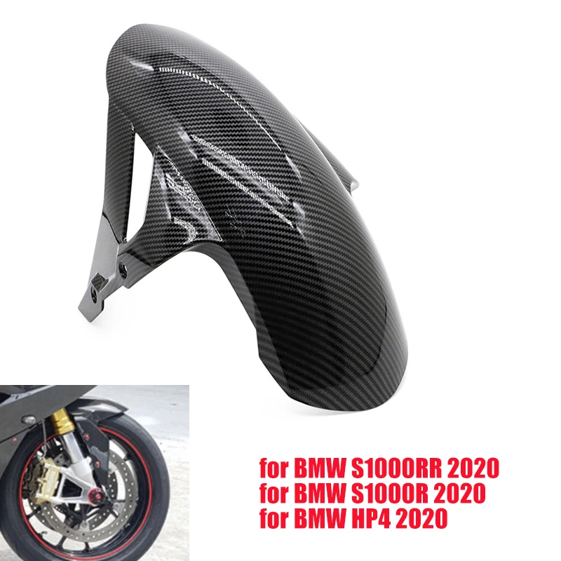 

Motorcycle Front fender Mudguard Hugger injection Front Mud guard Carbon Fiber ABSblack For BMW S1000RR S1000 RR HP4 S1000R 2020