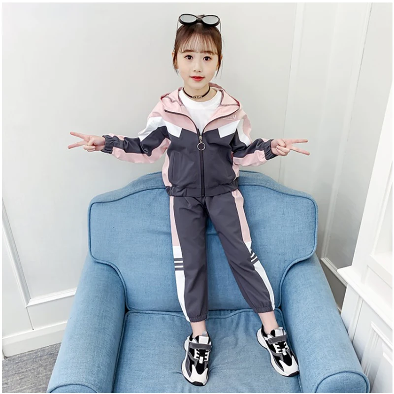 Girl Spring and Autumn 2-14 Years Old New Casual Suit kids Long sleeve + Pants 2-piece child Sports Suit
Girl Spring and Autumn 2-14 Years Old New Casual Suit kids Long sleeve + Pants 2-piece child Sports Suit