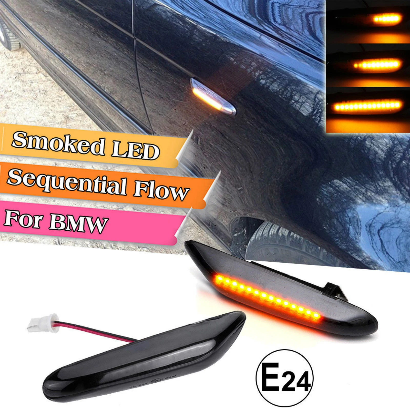 2Pcs Led Dynamic Side Marker Turn Signal Light Sequential Blinker Lamp Indicator Light For BMW E60 E81 E83 E87 E90 E92 E93
2Pcs Led Dynamic Side Marker Turn Signal Light Sequential Blinker Lamp Indicator Light For BMW E60 E81 E83 E87 E90 E92 E93