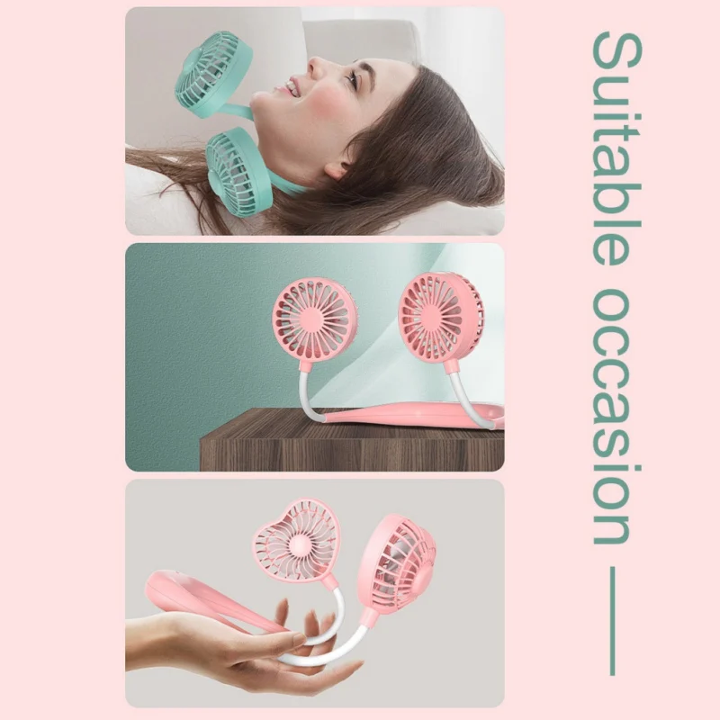 Summer Fashion Heart Shaped Hanging Neck Fan Lazy Fan Outdoor Sports Fan USB Portable Luminous Fan
Summer Fashion Heart Shaped Hanging Neck Fan Lazy Fan Outdoor Sports Fan USB Portable Luminous Fan