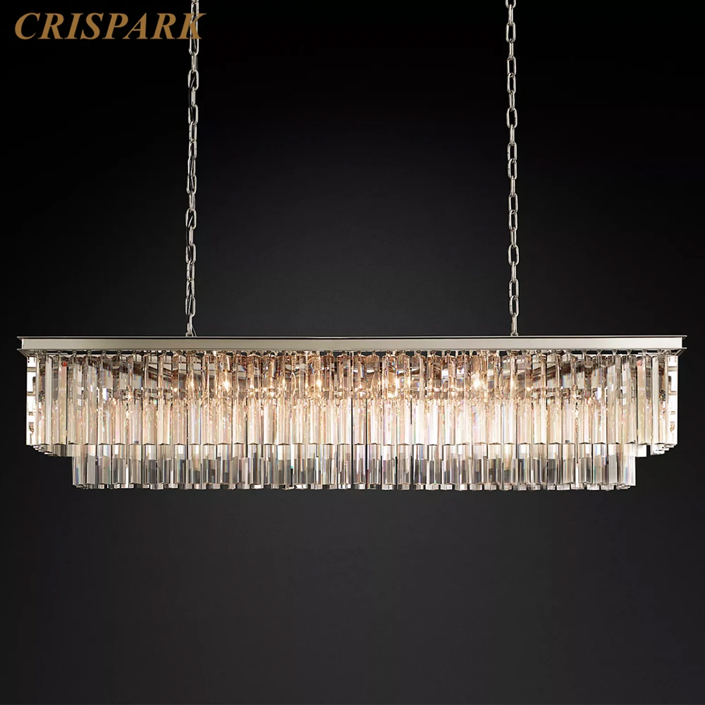 1920s Odean Rectangular Chandelier LED Double-tier Linear Crystal Pendant Light Decor Dining Room Indoor Lighting Fixture Lamp
1920s Odean Rectangular Chandelier LED Double-tier Linear Crystal Pendant Light Decor Dining Room Indoor Lighting Fixture Lamp