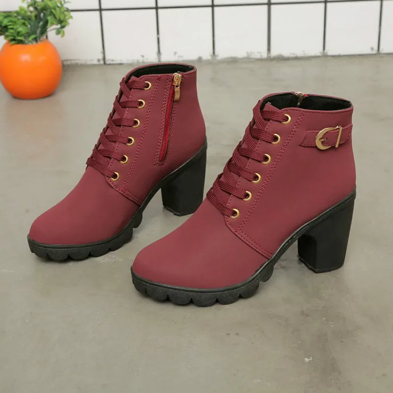 Women Platform High Heel Boots Womens Ankle Boots Lace-up High Heels Sexy Motorcycle Boots Casual Shoes Bota Femininas4
Women Platform High Heel Boots Womens Ankle Boots Lace-up High Heels Sexy Motorcycle Boots Casual Shoes Bota Femininas4
