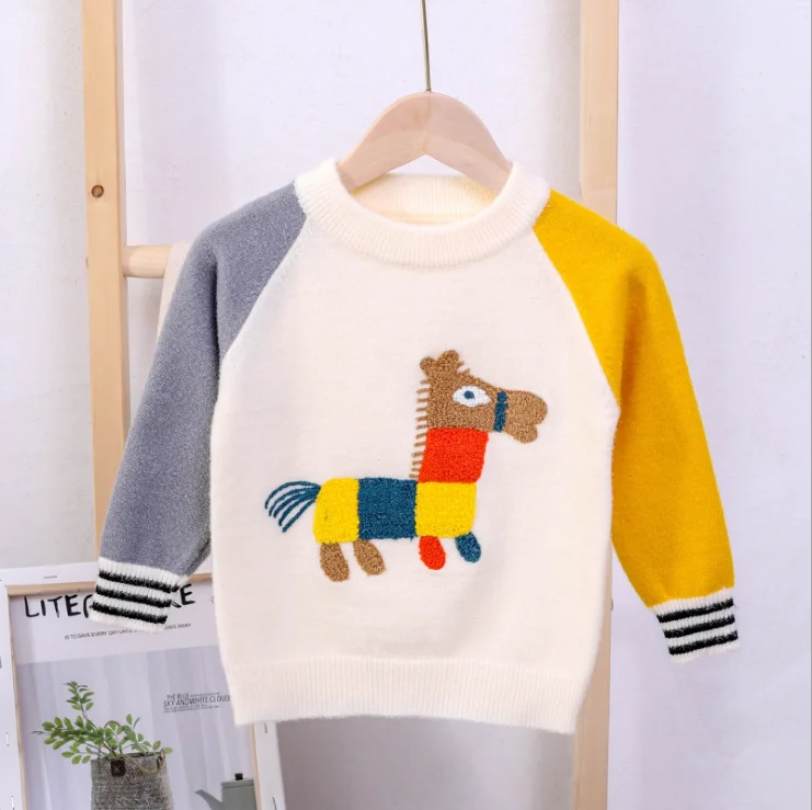 Детские свитера свитеры для мальчиков зимние девочек вязаный детский пуловер