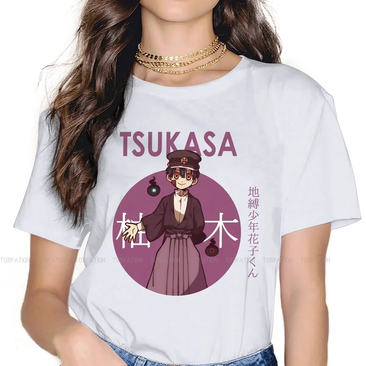 Футболка Tsukasa Yugi для девочек, футболка с надписью унитаз, Ханако Кун, Jibaku Shounen, Мультяшные топы, женская футболка в стиле Харадзюку, мягкая лет...
Футболка Tsukasa Yugi для девочек, футболка с надписью унитаз, Ханако Кун, Jibaku Shounen, Мультяшные топы, женская футболка в стиле Харадзюку, мягкая лет...