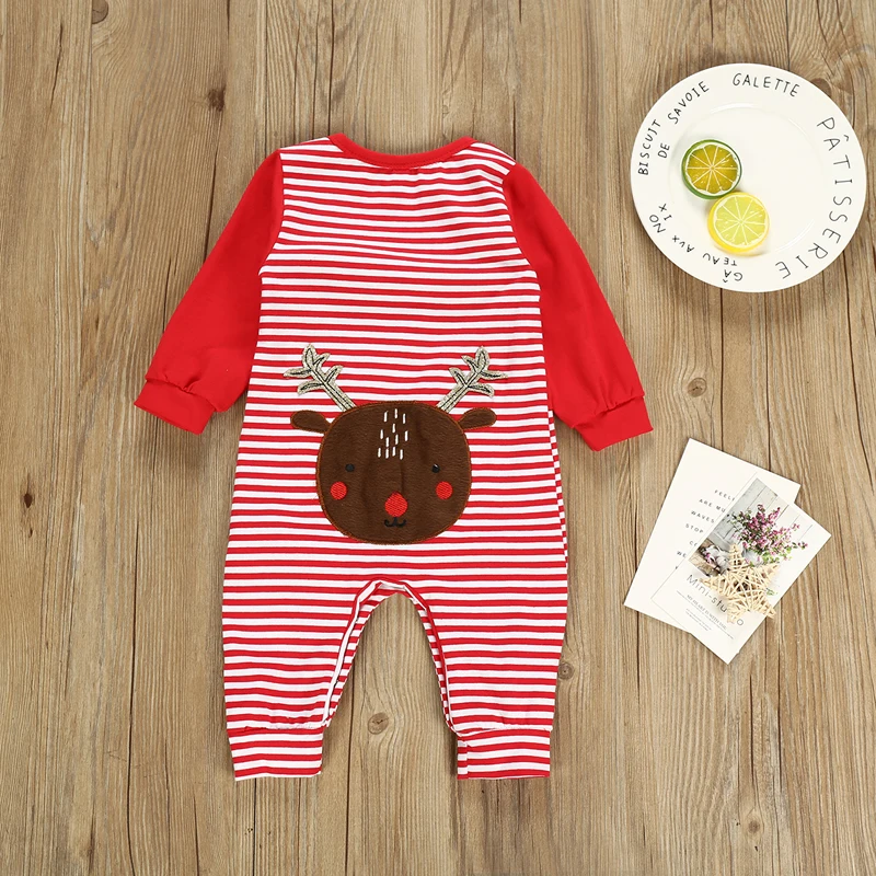 SOSOCOER Baby Rompers Christmas Deer Sequin Infant Girls Romper Jumpsuit Spring Autumn Red Stripe Newborn Baby Clothes Outfits
SOSOCOER Baby Rompers Christmas Deer Sequin Infant Girls Romper Jumpsuit Spring Autumn Red Stripe Newborn Baby Clothes Outfits