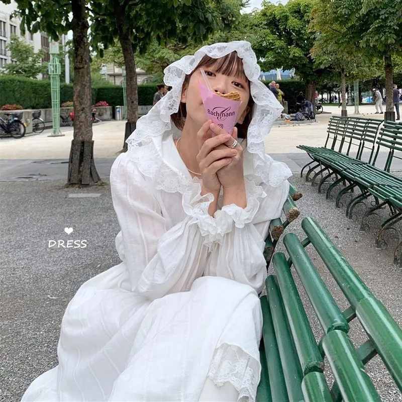 2020 New Spring White Long Sleeve Hooded Women Vestidos Split Joint Lace Loose Korean Fashion Women Dress
2020 New Spring White Long Sleeve Hooded Women Vestidos Split Joint Lace Loose Korean Fashion Women Dress