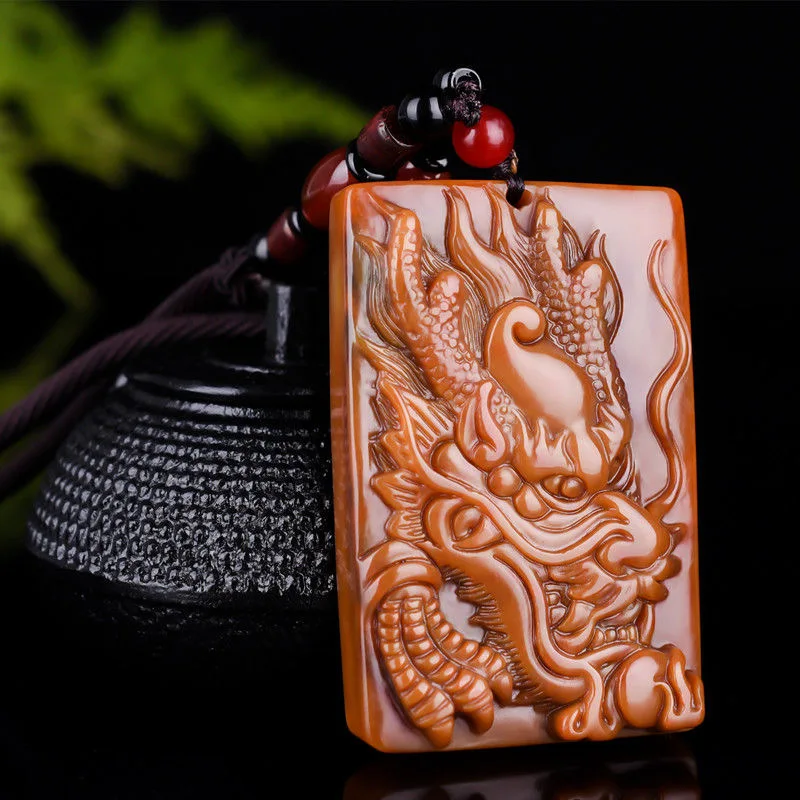 Natural Huang Longyu Dragon Pendant Necklace Charm Jewellery Fashion Accessories Hand-Carved Man Luck Amulet Gifts Sweater Chain
Natural Huang Longyu Dragon Pendant Necklace Charm Jewellery Fashion Accessories Hand-Carved Man Luck Amulet Gifts Sweater Chain