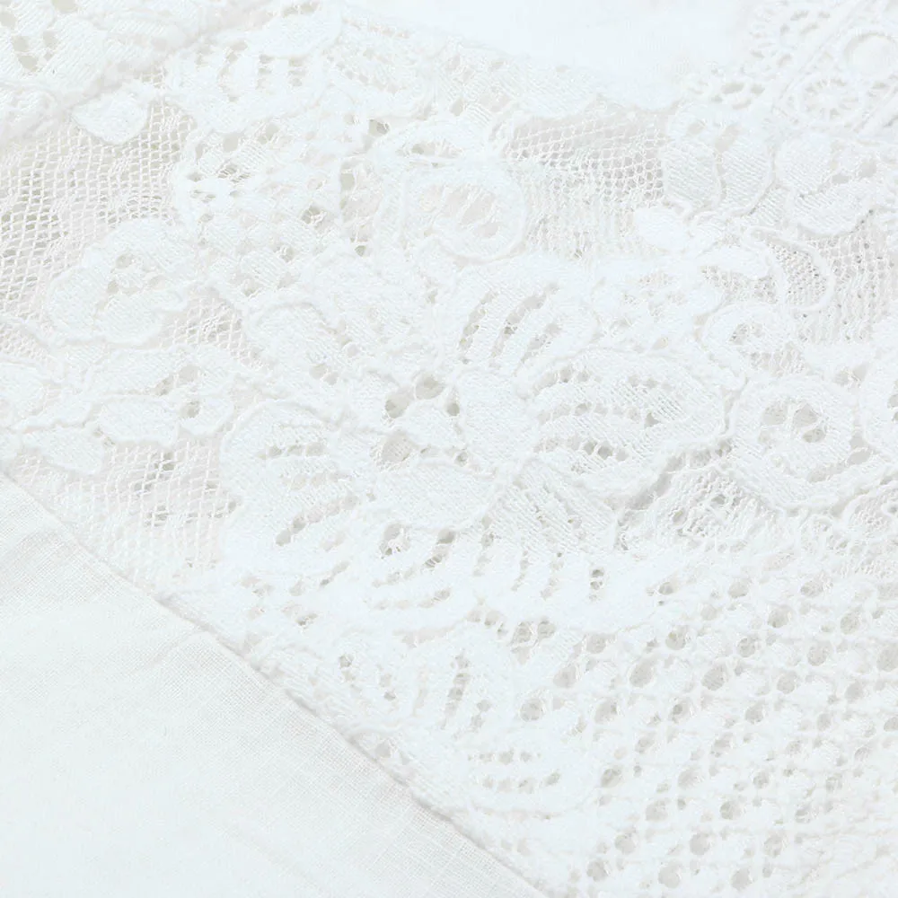 2021 Summer Elegant Womens Lace Shirt Blouse Hollow Out Flare Ruffles Short Sleeve Cotton Office Lady Shirt Blouse Top Plus Size
2021 Summer Elegant Womens Lace Shirt Blouse Hollow Out Flare Ruffles Short Sleeve Cotton Office Lady Shirt Blouse Top Plus Size