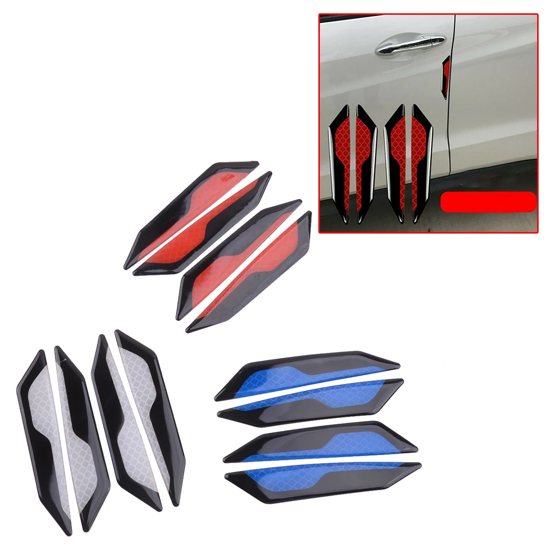 4pcs/Set Universal Safety Reflective Tape Car Door Edge Guard Sticker Decal Open Warning Mark Styling
4pcs/Set Universal Safety Reflective Tape Car Door Edge Guard Sticker Decal Open Warning Mark Styling