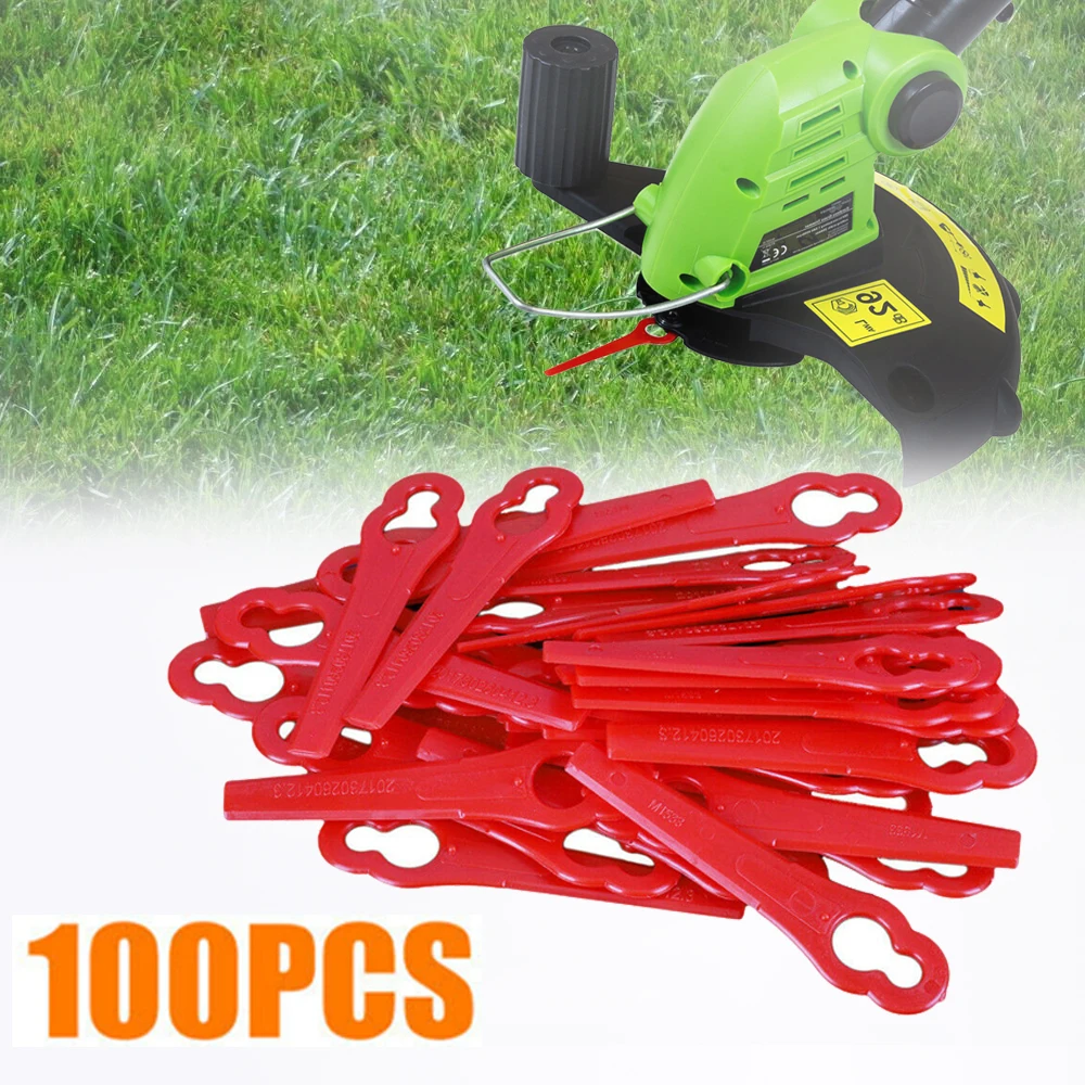 100Pcs 83mm Plastic Blade Pendants for Cordless Grass Trimmer Blade Cutter Lawn Trimmer Spare Blade Garden Timmer Tool
100Pcs 83mm Plastic Blade Pendants for Cordless Grass Trimmer Blade Cutter Lawn Trimmer Spare Blade Garden Timmer Tool