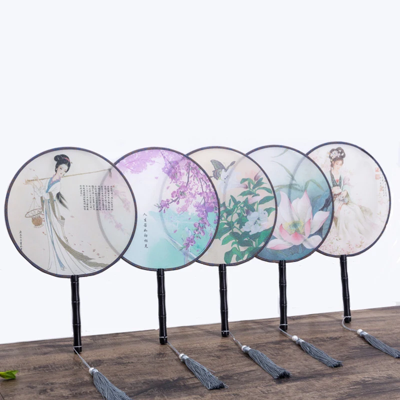 Chinese Style Round Fan with Wooden Handle Portable Printed Vintage Fans Dance Wedding Favors
Chinese Style Round Fan with Wooden Handle Portable Printed Vintage Fans Dance Wedding Favors