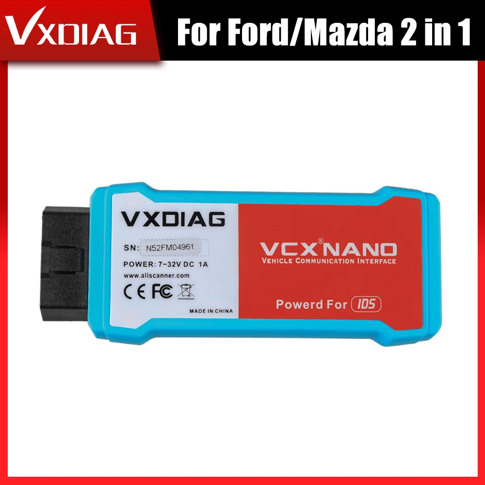VXDIAG VCX NANO для F-or-d для M-azda IDS 2 в 1 диагностический инструмент с поддержкой Wi-Fi 
VXDIAG VCX NANO для F-or-d для M-azda IDS 2 в 1 диагностический инструмент с поддержкой Wi-Fi