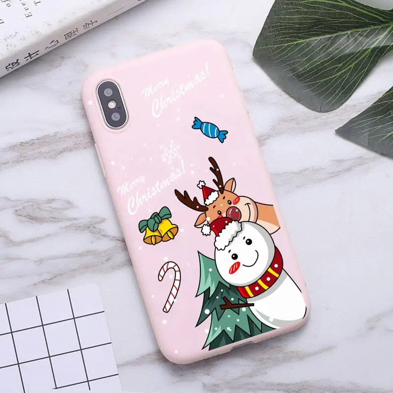 Merry Christmas cartoon christmas deer Phone Case for iPhone 11 Pro Max X XR XS 8 7 6s Plus Matte Candy Pink Silicone Cases
Merry Christmas cartoon christmas deer Phone Case for iPhone 11 Pro Max X XR XS 8 7 6s Plus Matte Candy Pink Silicone Cases