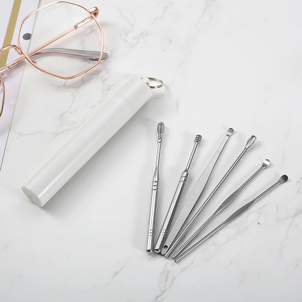7Pcs/Set Stainless Steel Ear Pick Spoon Ear Wax Removal Cleaner Multifunction Portable Ear Pick Ear Care Beauty Tools
7Pcs/Set Stainless Steel Ear Pick Spoon Ear Wax Removal Cleaner Multifunction Portable Ear Pick Ear Care Beauty Tools