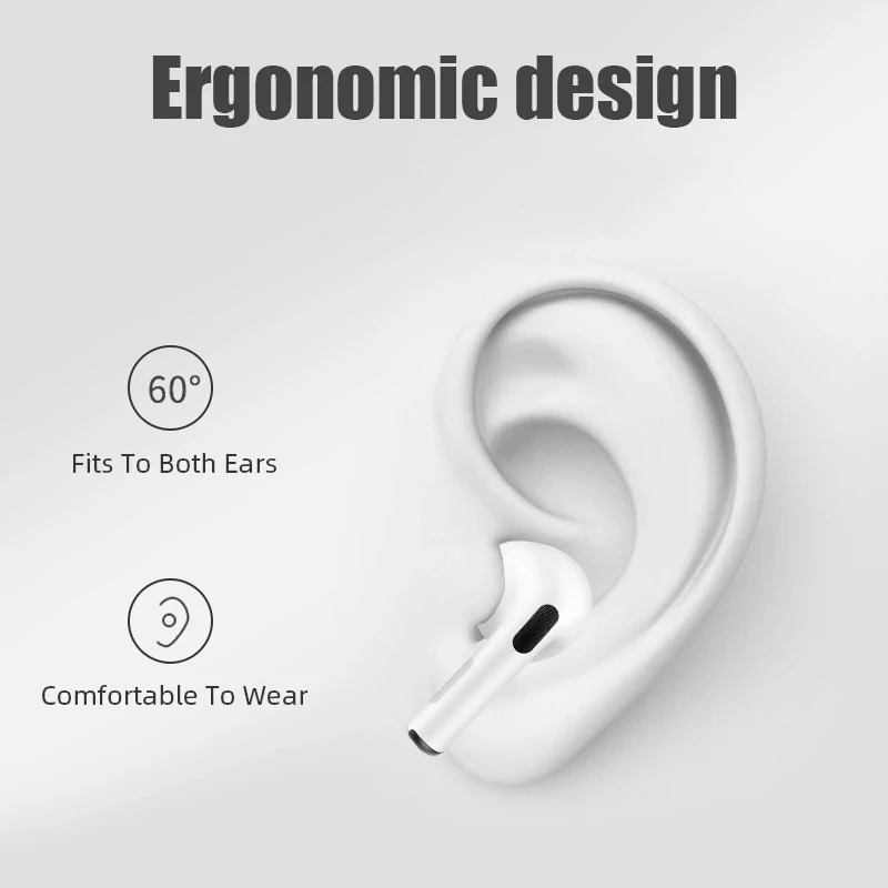 TWS Новые беспроводные Bluetooth наушники ANC шумоподавляющие HiFi Спортивная гарнитура с