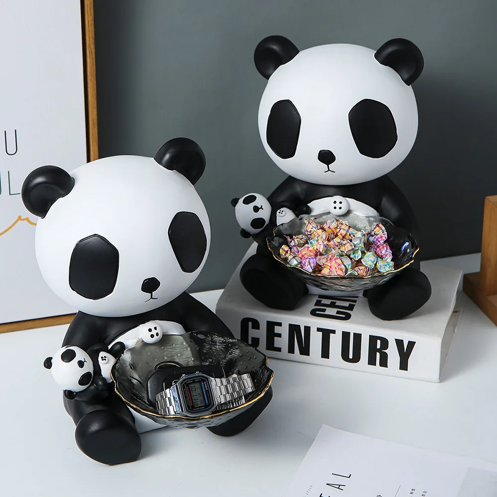 Creative Panda Statues Storage Sculpture Modern Art Home Decoration Living Room Desk Fruit Tray Organizer Bedroom Decor Gifts
Creative Panda Statues Storage Sculpture Modern Art Home Decoration Living Room Desk Fruit Tray Organizer Bedroom Decor Gifts