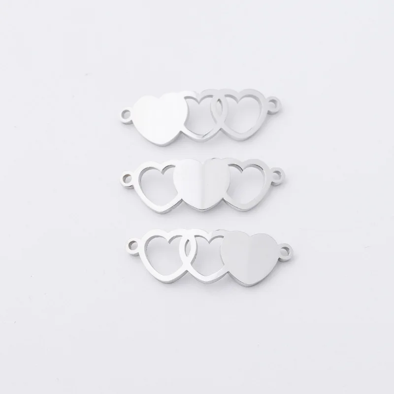 Stainless Steel Heart-shaped Connector For Bracelet Making Mirror Polish DIY Jewelry Accessories Wholesale 10pcs 
Stainless Steel Heart-shaped Connector For Bracelet Making Mirror Polish DIY Jewelry Accessories Wholesale 10pcs