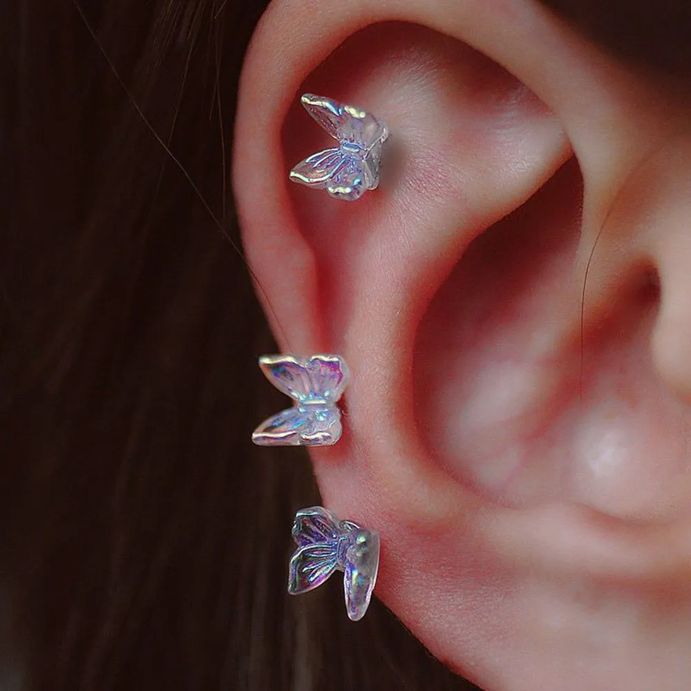 Colorful Butterfly Stud Earrings Trendy Sweet Elegant Style Titanium Steel Earring Studs For Women Girls Fashion Jewelry
Colorful Butterfly Stud Earrings Trendy Sweet Elegant Style Titanium Steel Earring Studs For Women Girls Fashion Jewelry