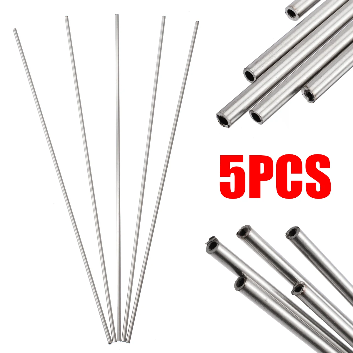 5pcs 250mm 304 Seamless Stainless Steel Capillary Tube 3mm OD 2mm ID Corrision And Oxidation Resistant Hollow Straight Tube
5pcs 250mm 304 Seamless Stainless Steel Capillary Tube 3mm OD 2mm ID Corrision And Oxidation Resistant Hollow Straight Tube