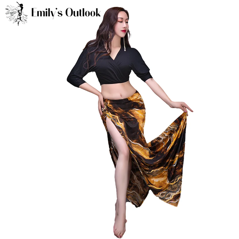 Belly Dance Costume Set Adults 2 Piece Performance Outfit Modal Top Side Split Colorful Skirt 2021 Summer New Arrival Women
Belly Dance Costume Set Adults 2 Piece Performance Outfit Modal Top Side Split Colorful Skirt 2021 Summer New Arrival Women