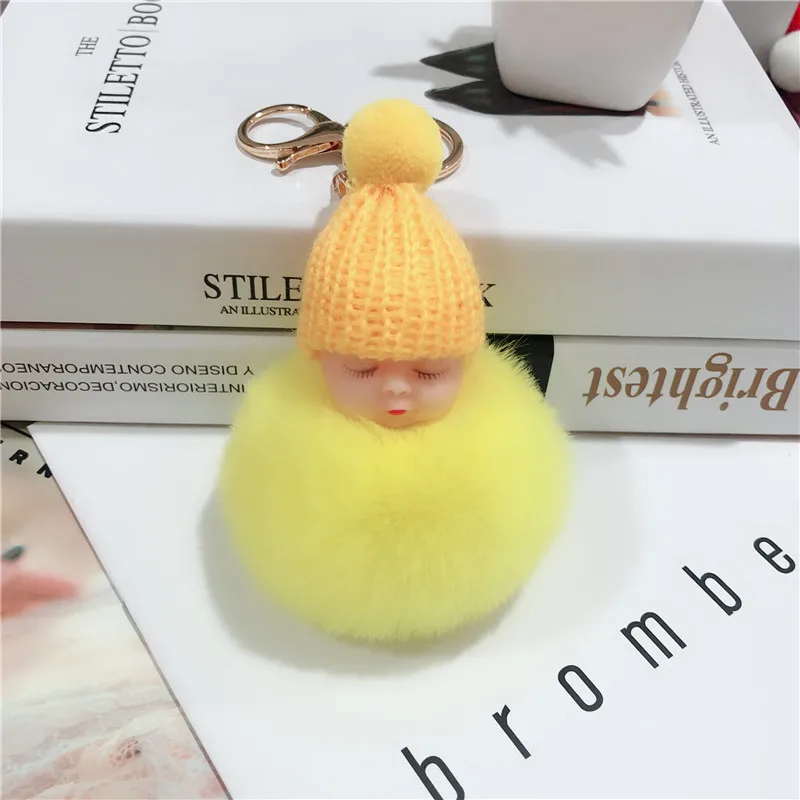 Baby Doll Toy DropshipCute Sleeping Baby Doll Key Chains For Women Bag Toy Key Ring Fluffy Pom pom Faux Fur Plush Keychains
Baby Doll Toy DropshipCute Sleeping Baby Doll Key Chains For Women Bag Toy Key Ring Fluffy Pom pom Faux Fur Plush Keychains