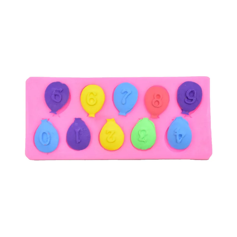 1pc New 10-hole Balloon with Digital Silicone Balloon Fondant Cake Chocolate Mold Digital Modeling Liquid Silicone Mold
1pc New 10-hole Balloon with Digital Silicone Balloon Fondant Cake Chocolate Mold Digital Modeling Liquid Silicone Mold