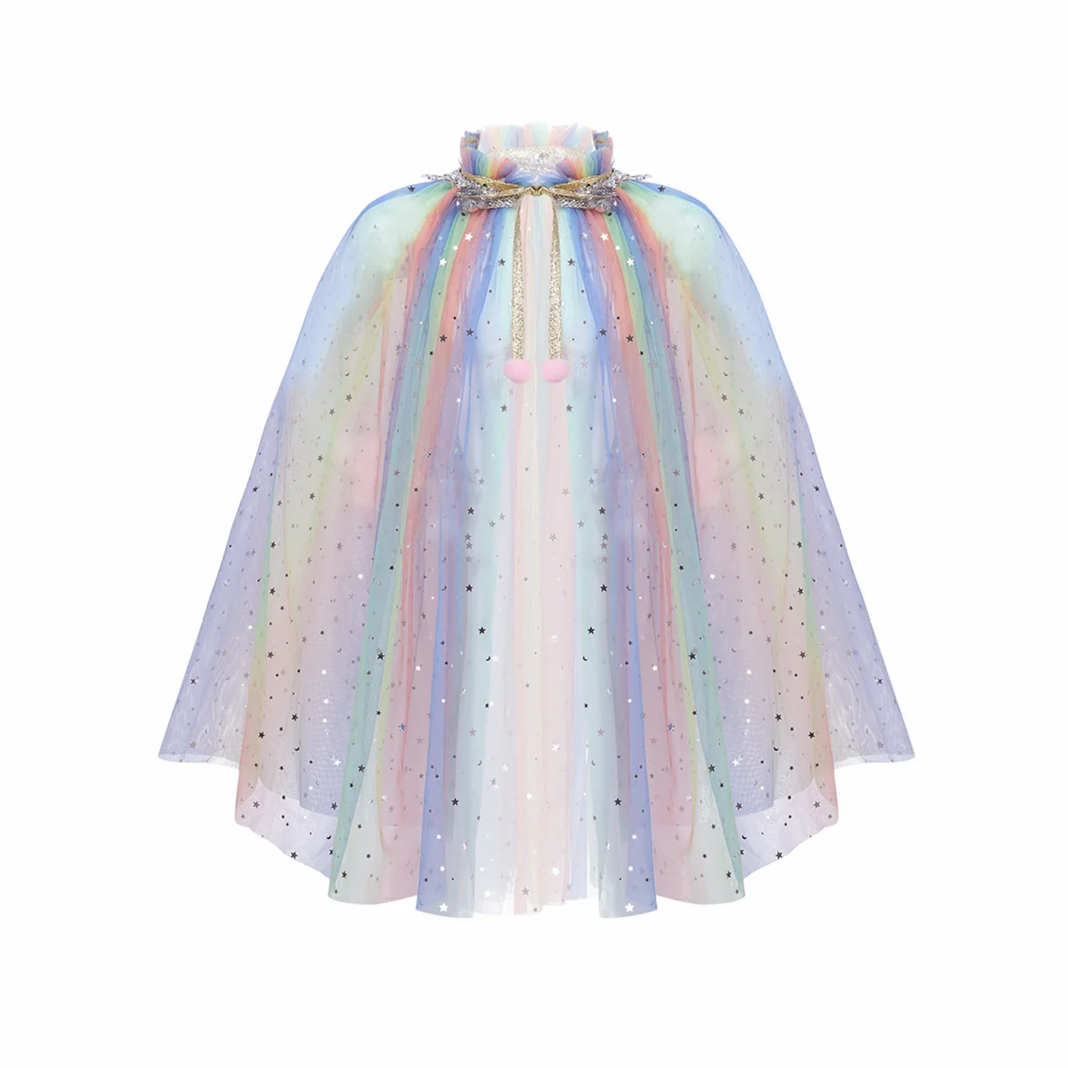 Kids Girls Cosplay Cloak Sparkling Sequins Tulle Princess Cloak Capes for Halloween Birthday Party Costumes Dress up Costume
Kids Girls Cosplay Cloak Sparkling Sequins Tulle Princess Cloak Capes for Halloween Birthday Party Costumes Dress up Costume