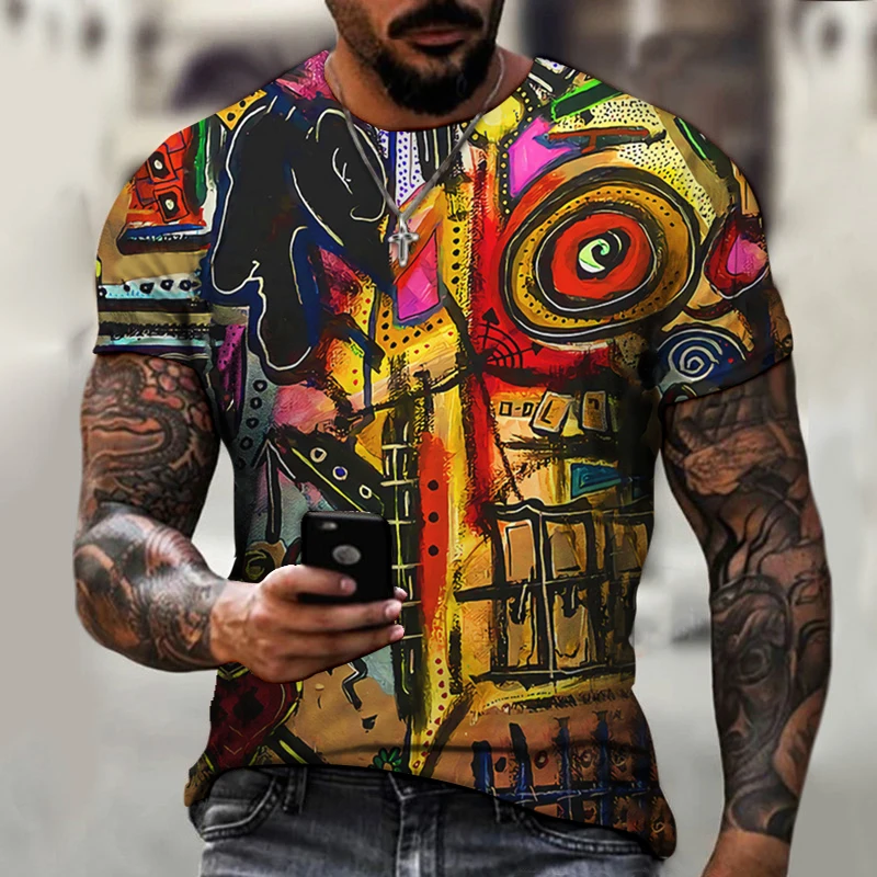 Street Trend Loose Size European And American Fashion Leisure 3D Printing T-shirt Men's Short Sleeve T-shirt Byck Brand Top Tees
Street Trend Loose Size European And American Fashion Leisure 3D Printing T-shirt Men's Short Sleeve T-shirt Byck Brand Top Tees