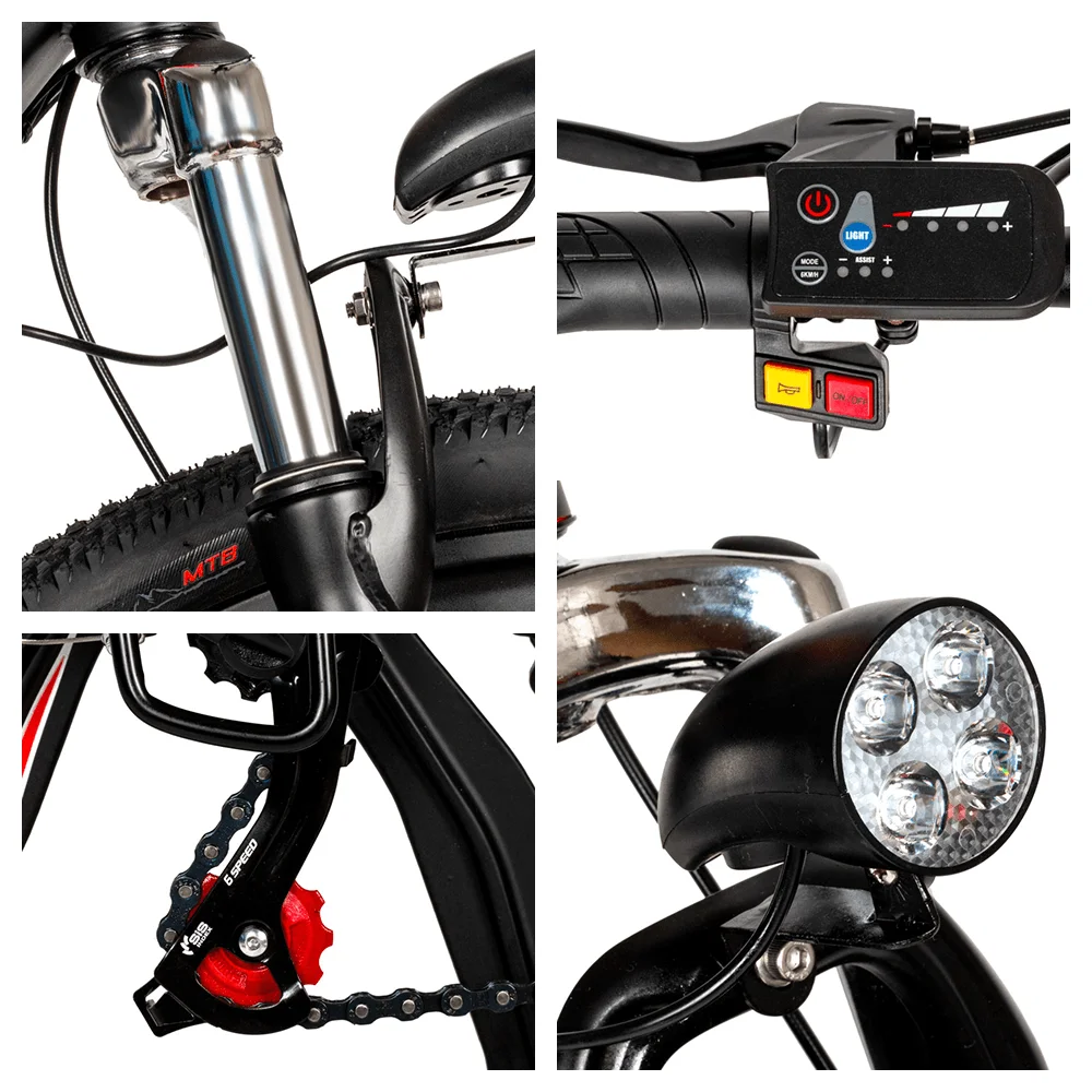 SameBike SH26 350W Cycling Folding Electric bicycle 21 Speed Ebike 26 inch Mountain Bike 36v8ah Lithium Battery Electric Bike
SameBike SH26 350W Cycling Folding Electric bicycle 21 Speed Ebike 26 inch Mountain Bike 36v8ah Lithium Battery Electric Bike