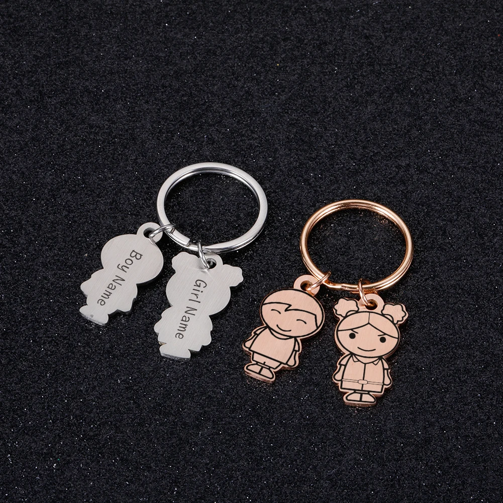 Personalized key chain charms Name Engraved Boy Girl Custom Stainless Steel Child Family Keying Pendant For Couple Accessories
Personalized key chain charms Name Engraved Boy Girl Custom Stainless Steel Child Family Keying Pendant For Couple Accessories