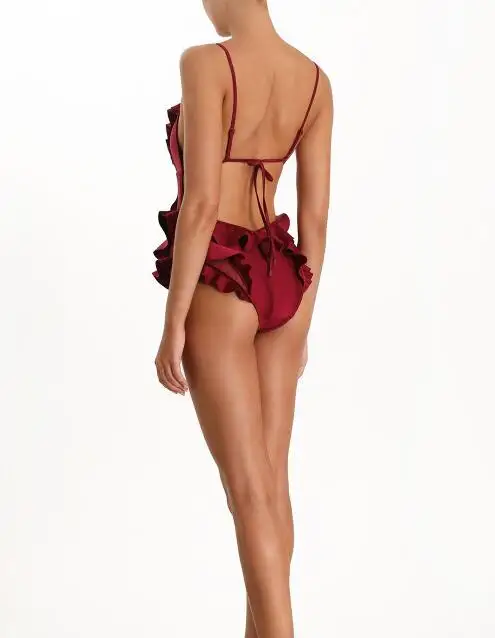 KEENEST High-end Custom Red One Piece Swimsuit Deep V Neck Swimwear Women Bathing Suit Lace Swimsuit One-piece Suits
KEENEST High-end Custom Red One Piece Swimsuit Deep V Neck Swimwear Women Bathing Suit Lace Swimsuit One-piece Suits