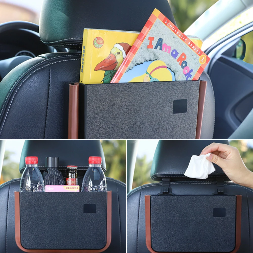 Car Trash Can Upgraded Seatback Organizer Expandable Waterproof Hanging Back Seat Trash Bin Storage Bag Headrest Intallation
Car Trash Can Upgraded Seatback Organizer Expandable Waterproof Hanging Back Seat Trash Bin Storage Bag Headrest Intallation