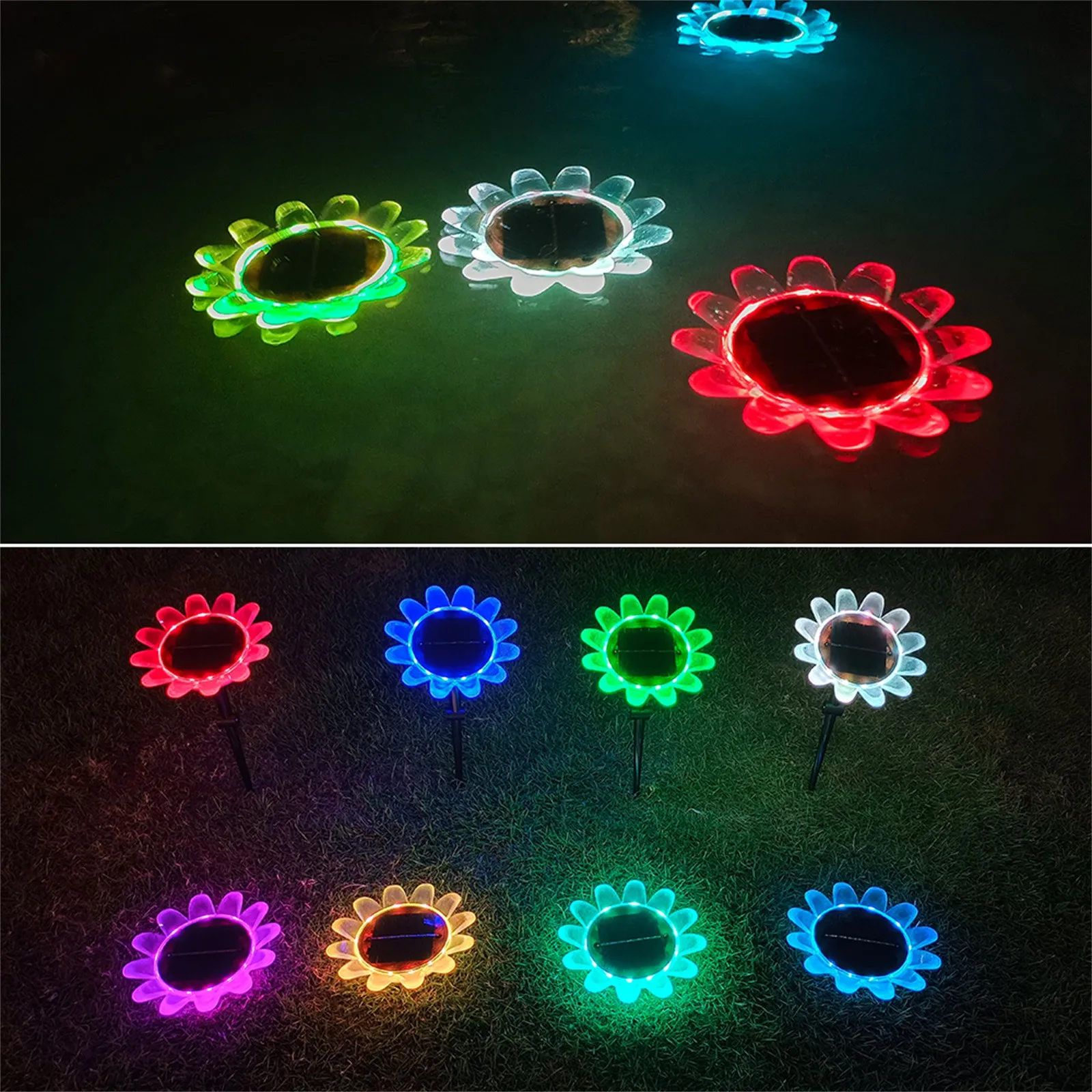 Led Solar Light Color Changing Sunflower Waterproof Outdoor Garden Lawn Stakes FFT
Led Solar Light Color Changing Sunflower Waterproof Outdoor Garden Lawn Stakes FFT