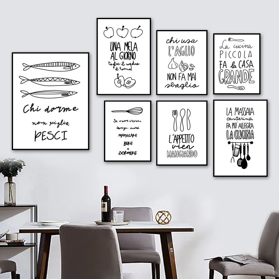 Black White Fish Apple Spoon Knife Fork Wall Art Canvas Painting Nordic Posters And Prints Wall Pictures For Kitchen Room Decor
Black White Fish Apple Spoon Knife Fork Wall Art Canvas Painting Nordic Posters And Prints Wall Pictures For Kitchen Room Decor
