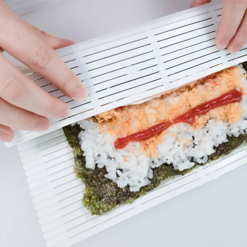 DIY Sushi Roller Portable Maker Paddles Mats Anti-Moisture Rice Roll Making Mold Food Grade Mold Kitchen Sushi Curtain Mold Tool
DIY Sushi Roller Portable Maker Paddles Mats Anti-Moisture Rice Roll Making Mold Food Grade Mold Kitchen Sushi Curtain Mold Tool