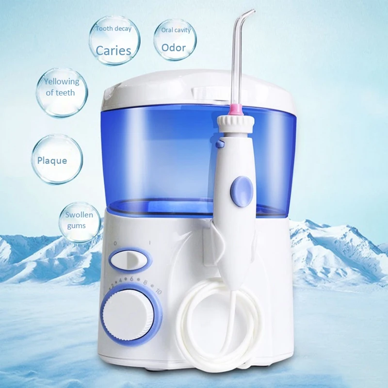 Family Water Flosser Oral Irrigator Teeth Cleaner 600ML Big Water Tank with 9 Multifunctional Tips
Family Water Flosser Oral Irrigator Teeth Cleaner 600ML Big Water Tank with 9 Multifunctional Tips
