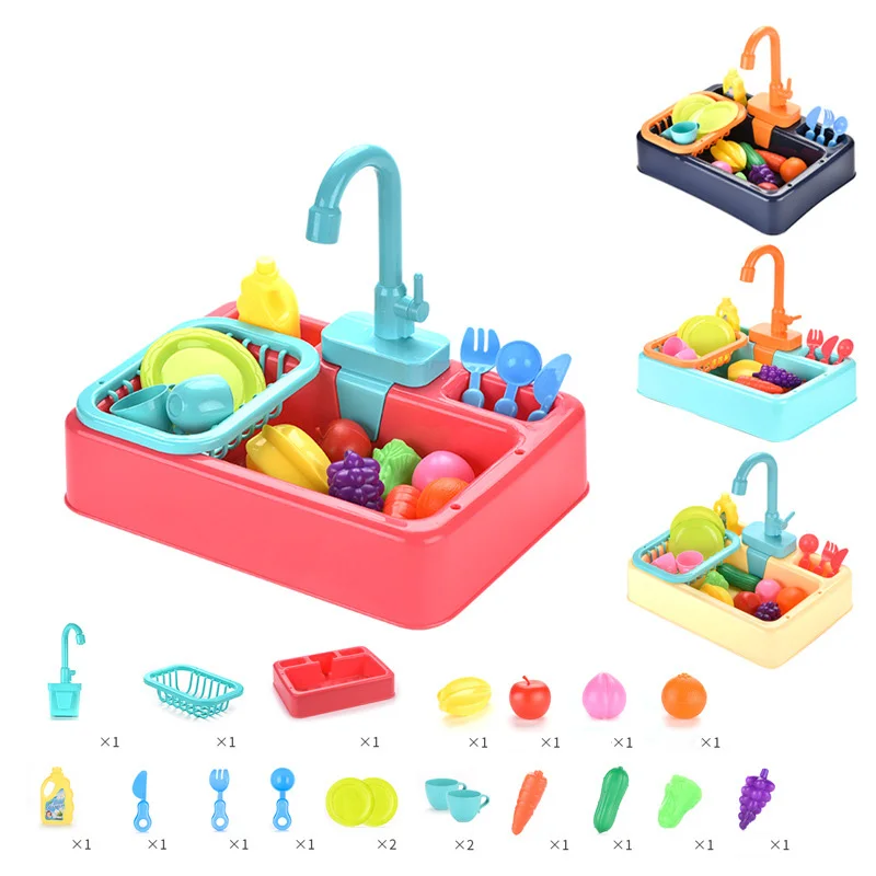 Electric Dishwasher Toy Simulation Kitchen Toys Running Water Faucet Wash Dishes Kids Pretend Play House Kitchen Kit
Electric Dishwasher Toy Simulation Kitchen Toys Running Water Faucet Wash Dishes Kids Pretend Play House Kitchen Kit