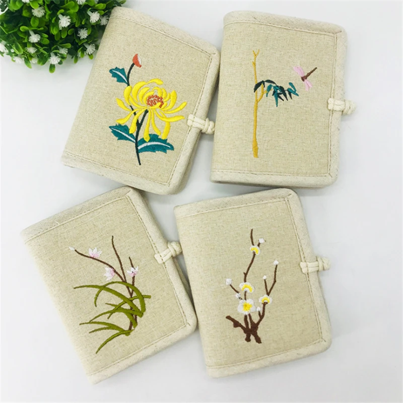 Cotton Linen Embroidery Wallet Ladies Chinese Style Artsy Disc Buckle Short Small Wallet Women National Embroidery Plant
Cotton Linen Embroidery Wallet Ladies Chinese Style Artsy Disc Buckle Short Small Wallet Women National Embroidery Plant