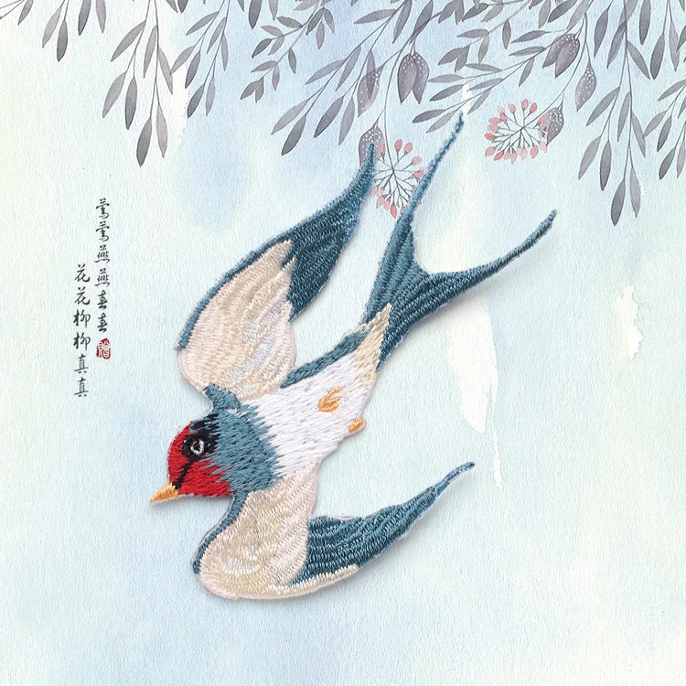 New Embroidered Swallow Patches Iron On Patch DIY accessories for Coat Jeans Dress Cute Flying Birds Patches Badges Jacket Decor
New Embroidered Swallow Patches Iron On Patch DIY accessories for Coat Jeans Dress Cute Flying Birds Patches Badges Jacket Decor