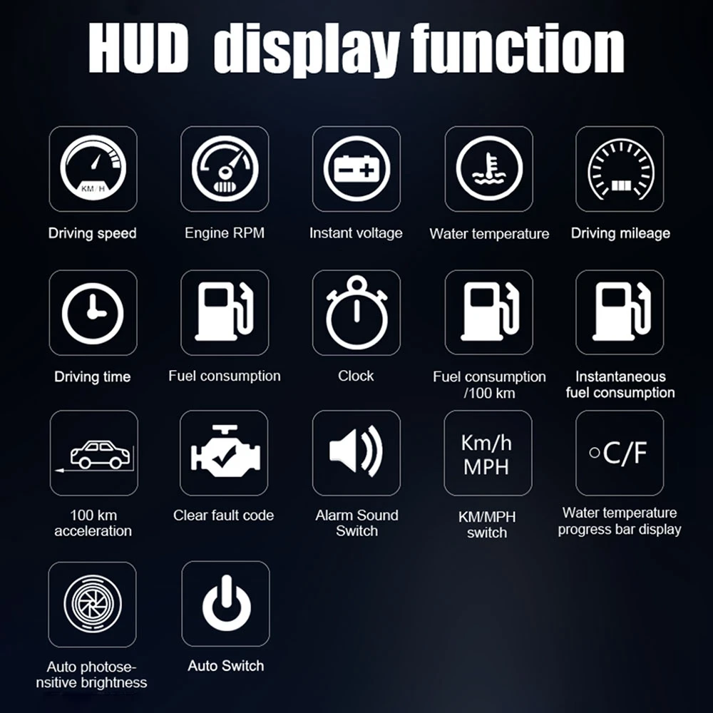A9 OBD2 HUD Car Head Up Display Windshield Speed Projector GPS Speedometer With Overspeed Alarm Car Detector Oil Consumption
A9 OBD2 HUD Car Head Up Display Windshield Speed Projector GPS Speedometer With Overspeed Alarm Car Detector Oil Consumption