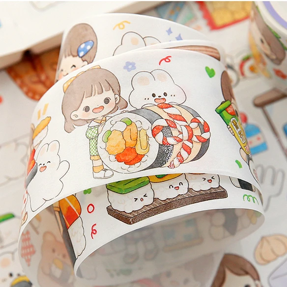 MOHAMM 1 Roll Washi Paper Cute Cartoon Animals Girls Gourmet Theme Masking Tape for Scrapbooking DIY Crafts Journaling
MOHAMM 1 Roll Washi Paper Cute Cartoon Animals Girls Gourmet Theme Masking Tape for Scrapbooking DIY Crafts Journaling