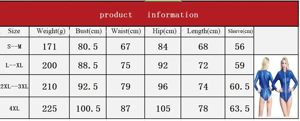 Women Plus Size S-4XL Faux PU Leather Catsuit Soft Canvas Latex Bodysuit Open Crotch Jumpsuit Latex Night Club Zipper Lingerie
Women Plus Size S-4XL Faux PU Leather Catsuit Soft Canvas Latex Bodysuit Open Crotch Jumpsuit Latex Night Club Zipper Lingerie