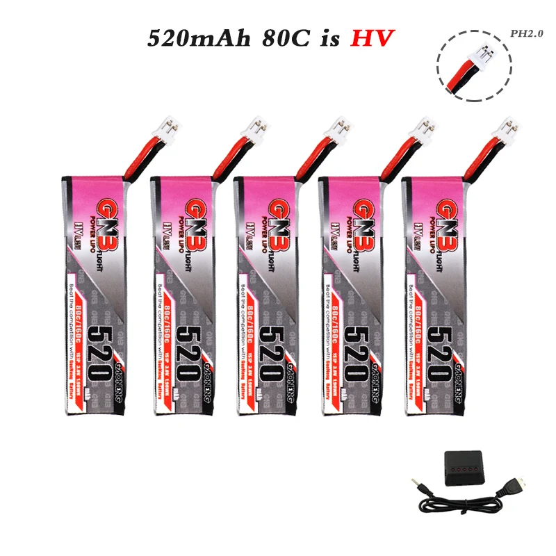 GAONENG GNB Lipo HV 3,8 V 520mAh 80C батарея с зарядным устройством для Emax Tinyhawk Kingkong LDARC TINY7 RC FPV Drone Parts PH2.0 5 шт.
GAONENG GNB Lipo HV 3,8 V 520mAh 80C батарея с зарядным устройством для Emax Tinyhawk Kingkong LDARC TINY7 RC FPV Drone Parts PH2.0 5 шт.