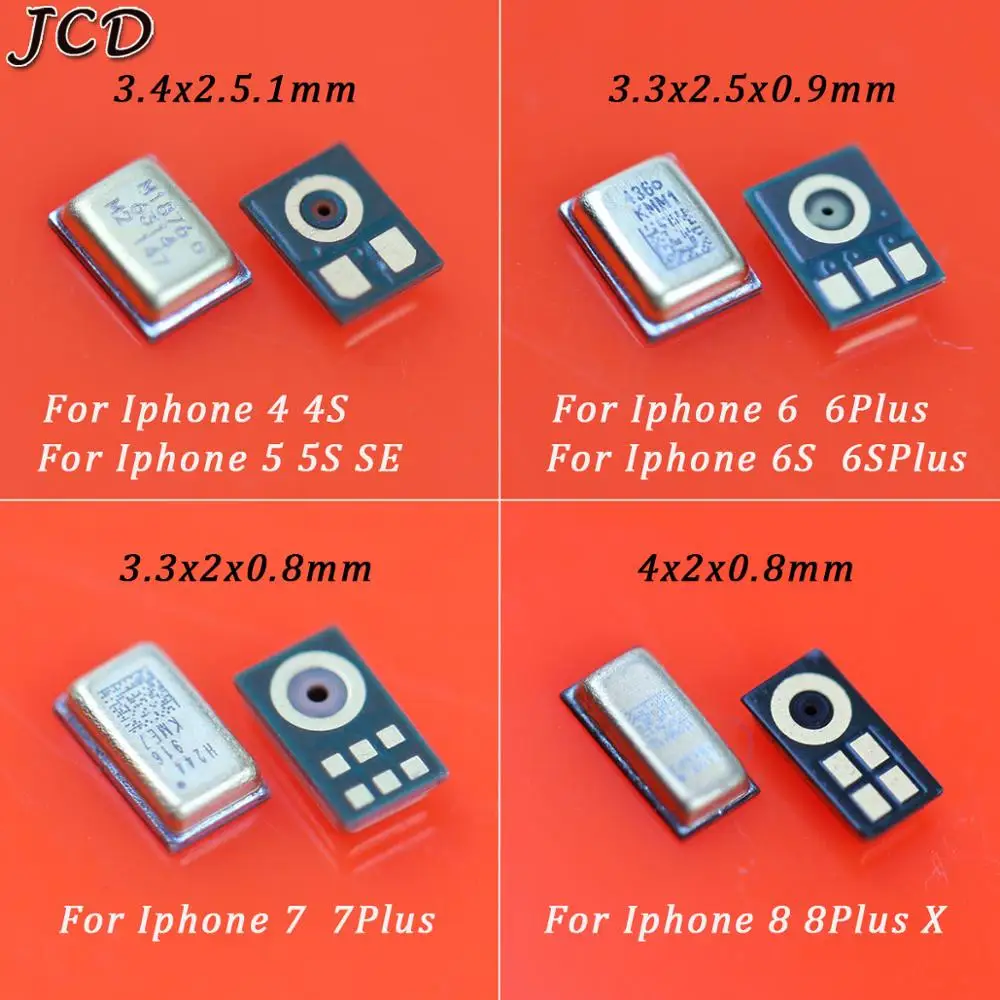 JCD Geniun Speaker Microphone Inner MIC For iphone 4 4S 5 5S 6 6S 7 8 Plus X Inner Microphone Chip Repair Parts
JCD Geniun Speaker Microphone Inner MIC For iphone 4 4S 5 5S 6 6S 7 8 Plus X Inner Microphone Chip Repair Parts