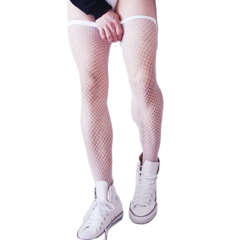 Белые сетчатые нейлоновые носки для мужчин
Белые сетчатые нейлоновые носки для мужчин