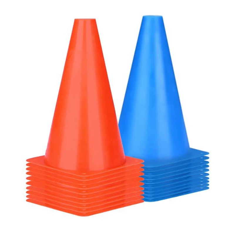 20 Pcs 9inch Cones Sports,Training Cones for Soccer,Agility Field Marker Cones for Drills Outdoor Football Basketball 
20 Pcs 9inch Cones Sports,Training Cones for Soccer,Agility Field Marker Cones for Drills Outdoor Football Basketball